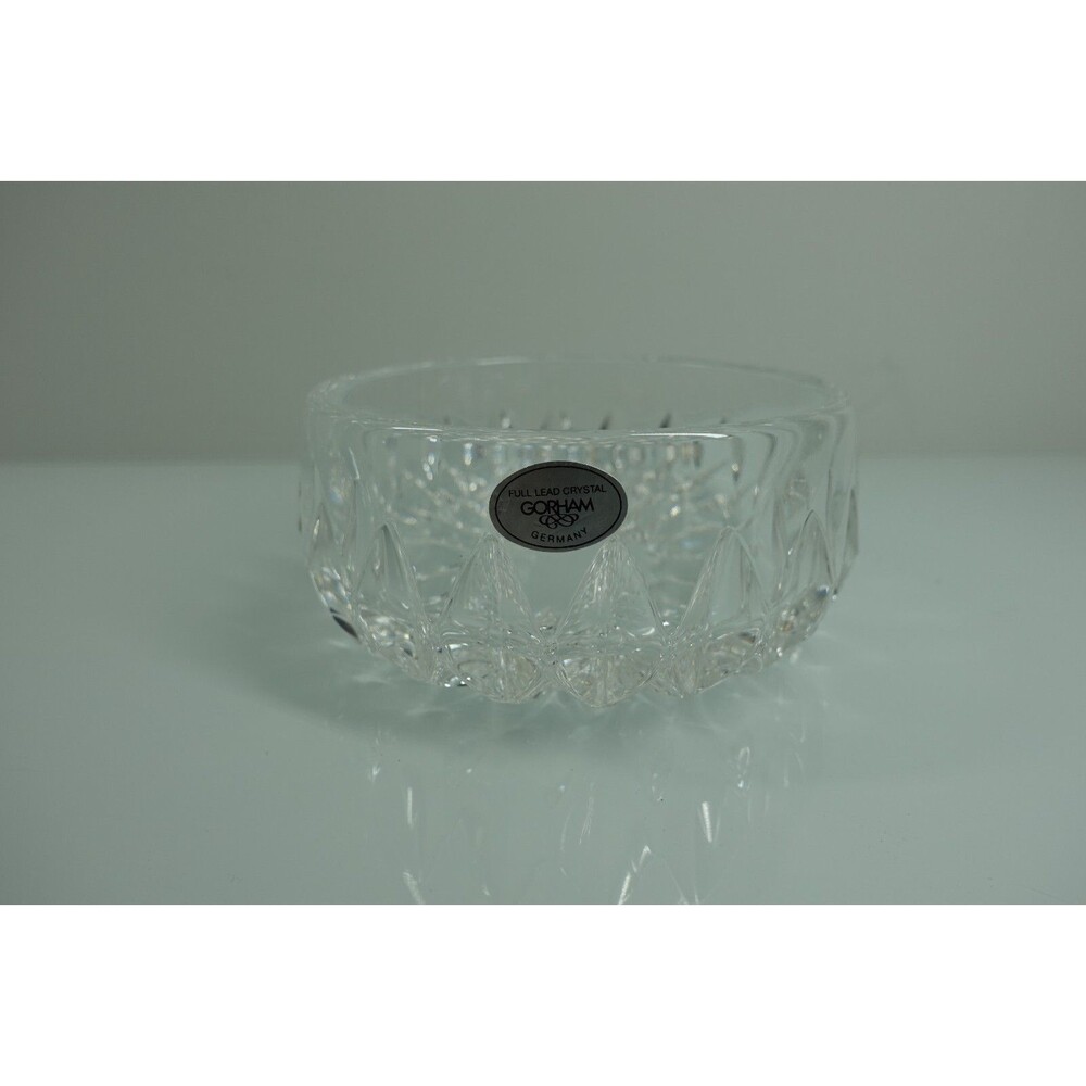 Gorham Cut Fine Full Lead Crystal 4.5” Bowl Dish Althea Pattern - no Box